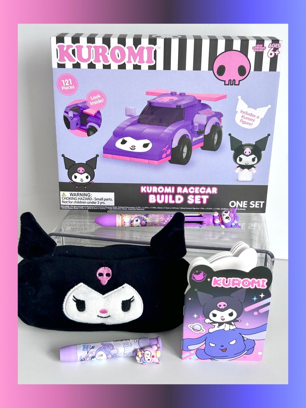 💜(KUR356) Kuromi Adorable 5-Piece Race Car Bundle! - Picture 1 of 8